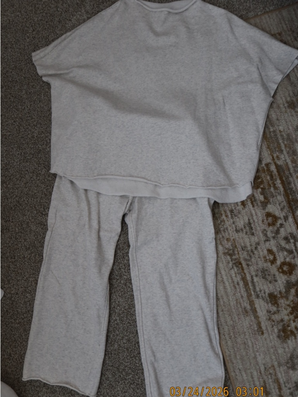 Amazon Light Gray Track Pants & Top Set